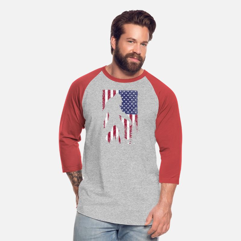 Bigfoot Believe Sasquatch American Flag Silhouette