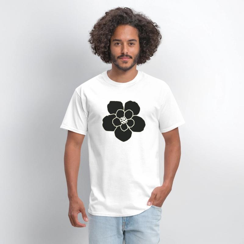 Black PNG printable Hibiscus flower