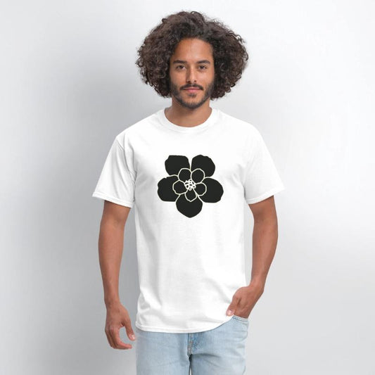 Black PNG printable Hibiscus flower