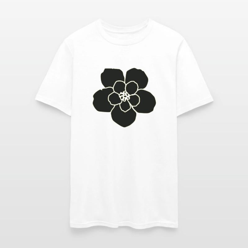 Black PNG printable Hibiscus flower