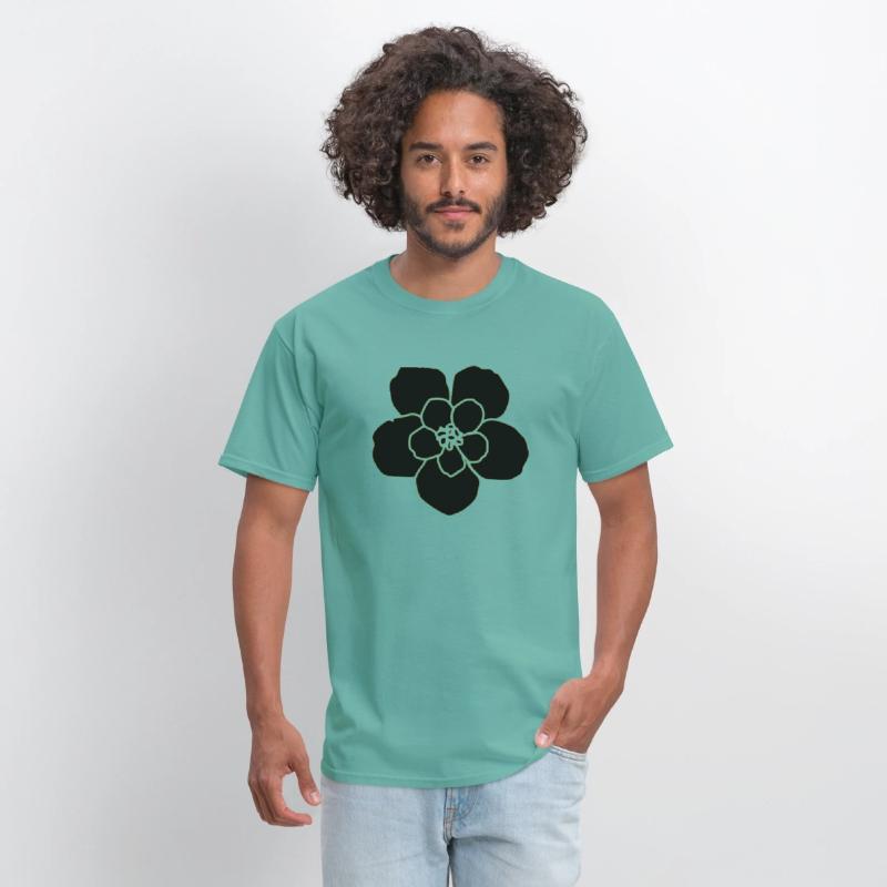 Black PNG printable Hibiscus flower