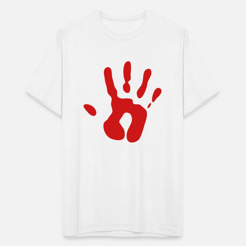 Bloody Red Hand Print
