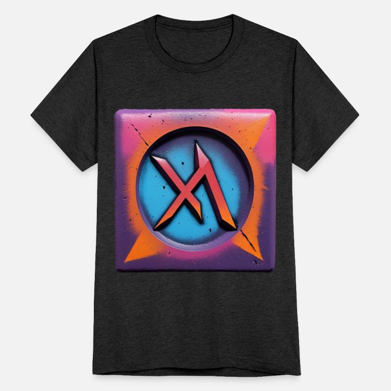 Bold Neon Graffiti Symbol