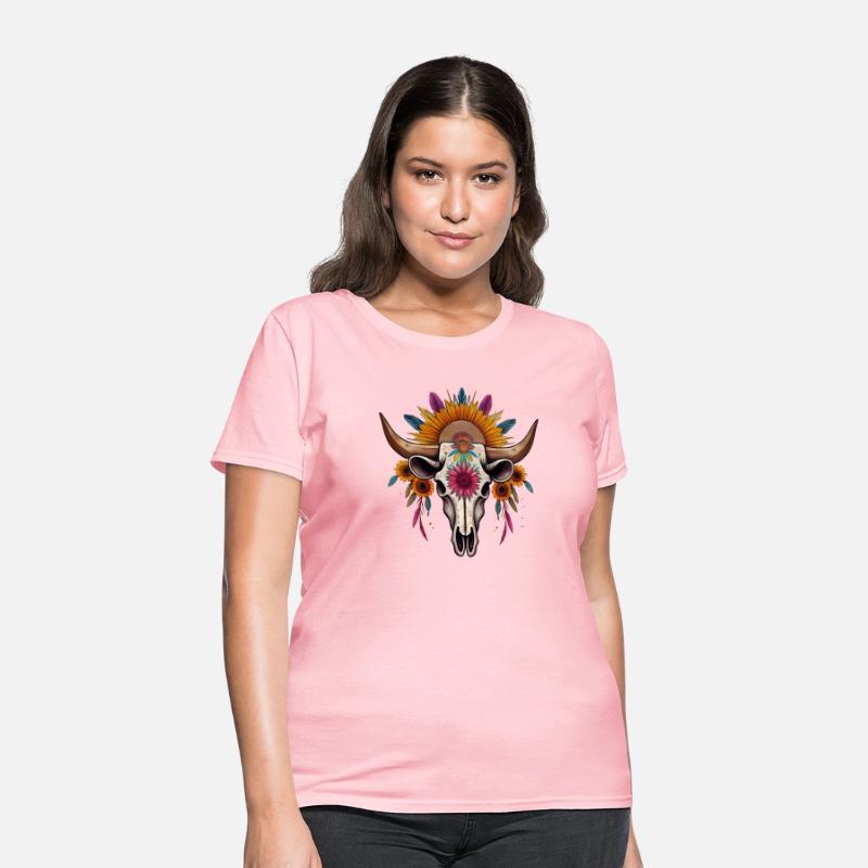 Boutique Style Bull Skull Art