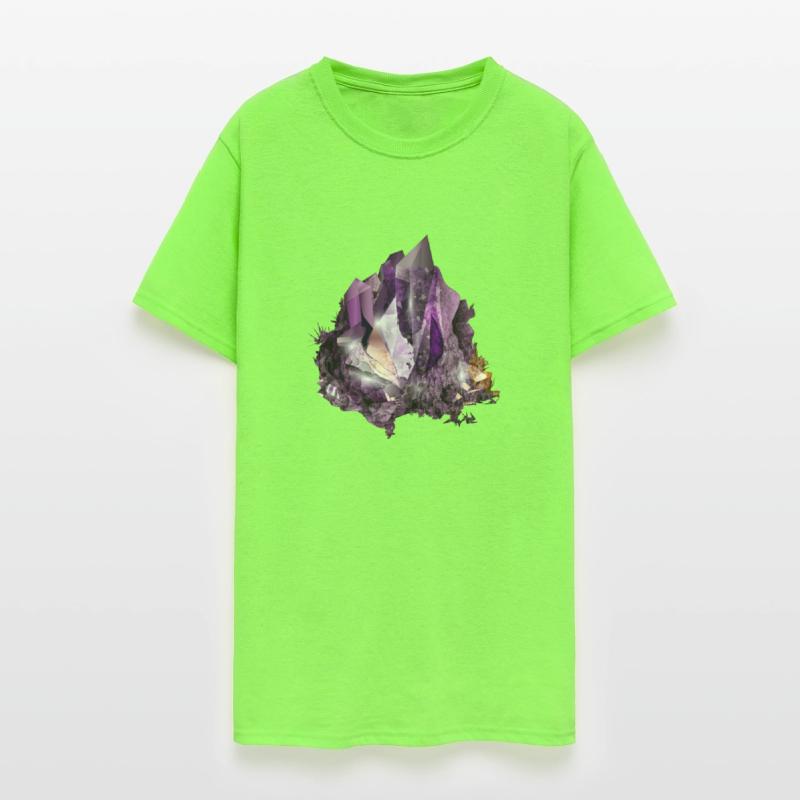 bright purple amethyst crystal motif