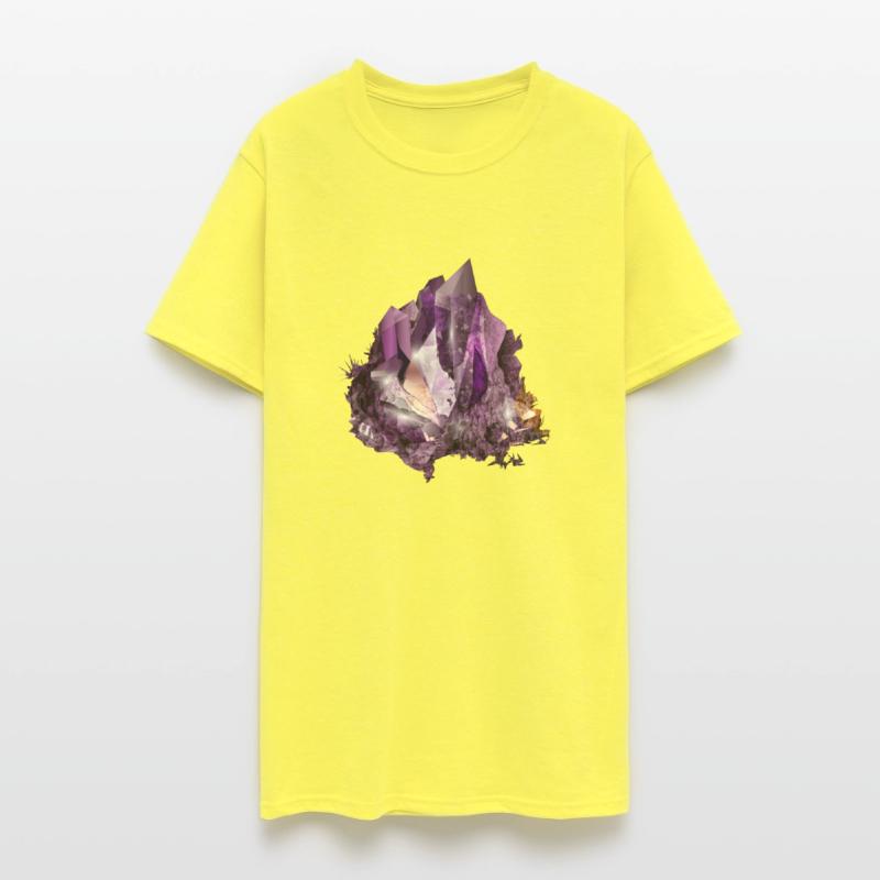 bright purple amethyst crystal motif