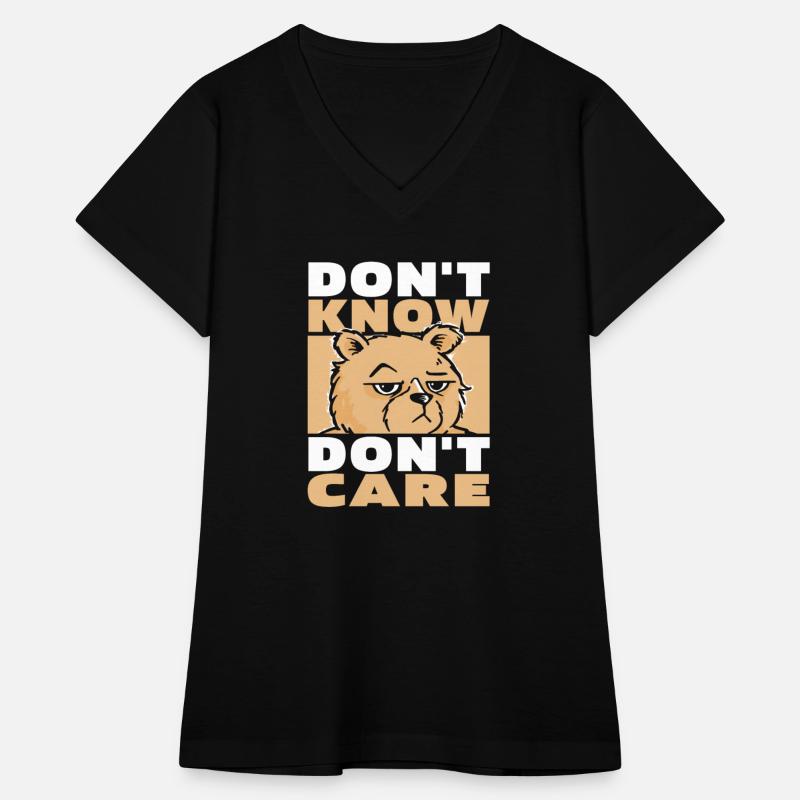 Brown Bear Funny Dont Know Dont Care