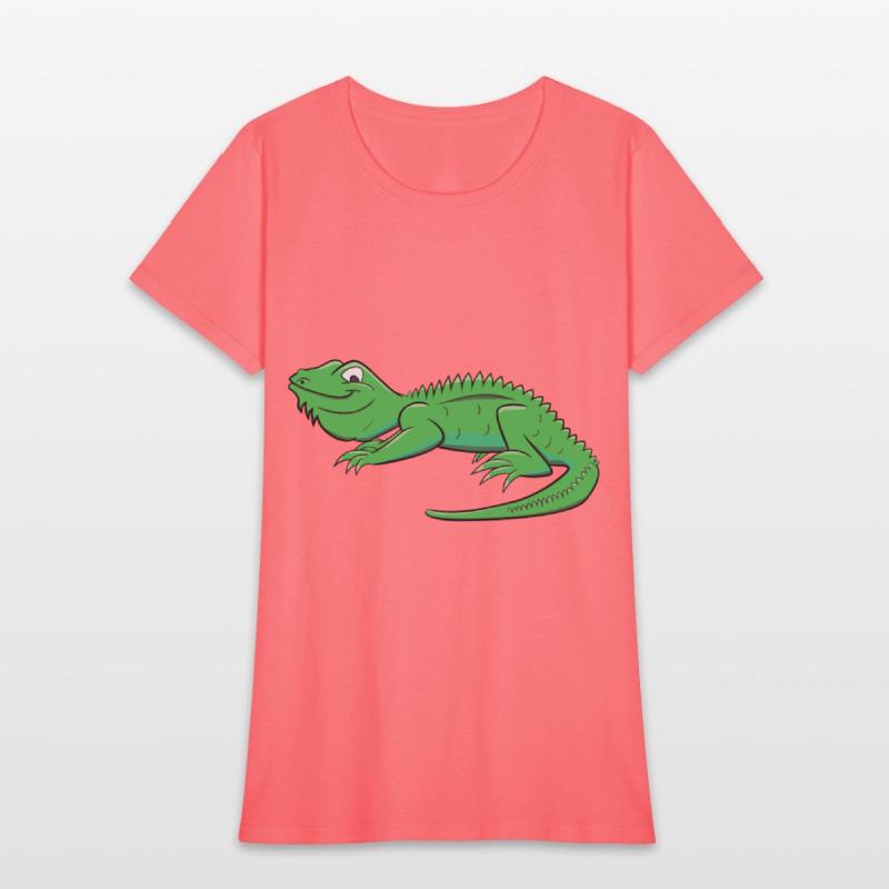 Cartoon Light Green Lizard