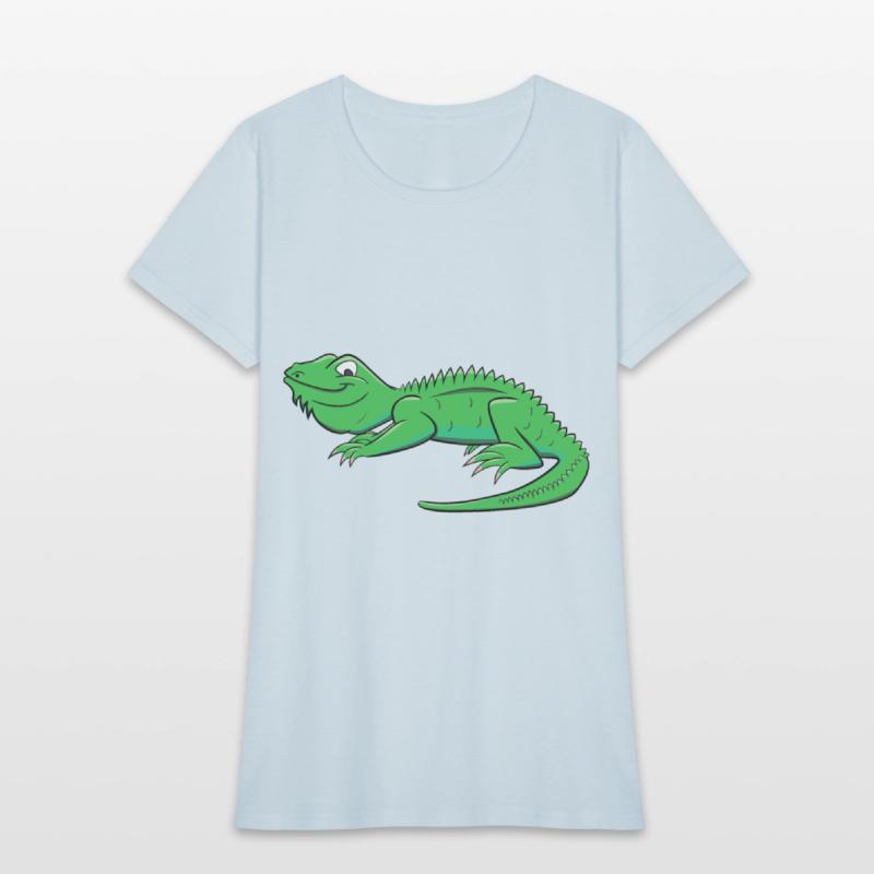 Cartoon Light Green Lizard