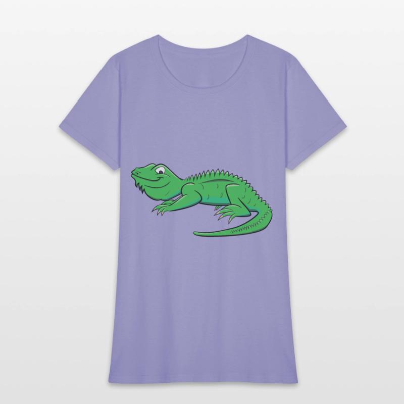 Cartoon Light Green Lizard