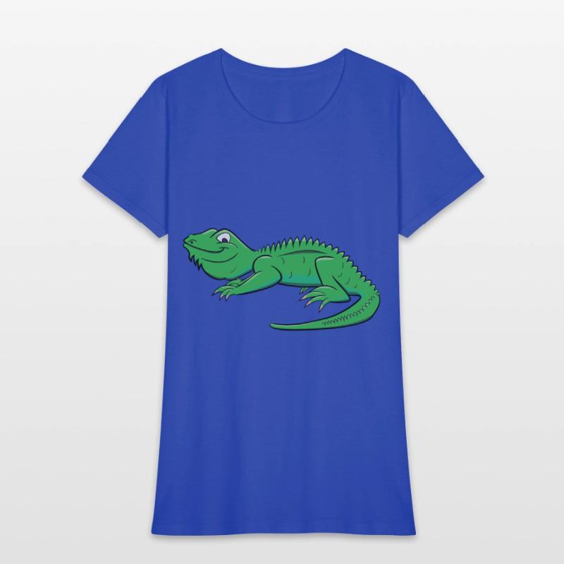 Cartoon Light Green Lizard