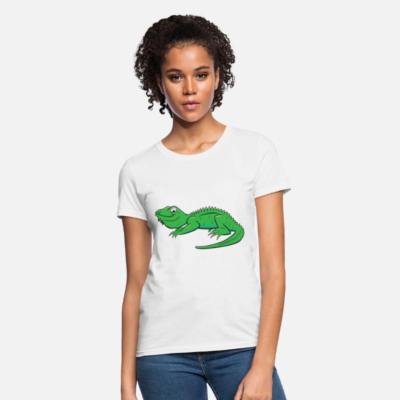 Cartoon Light Green Lizard