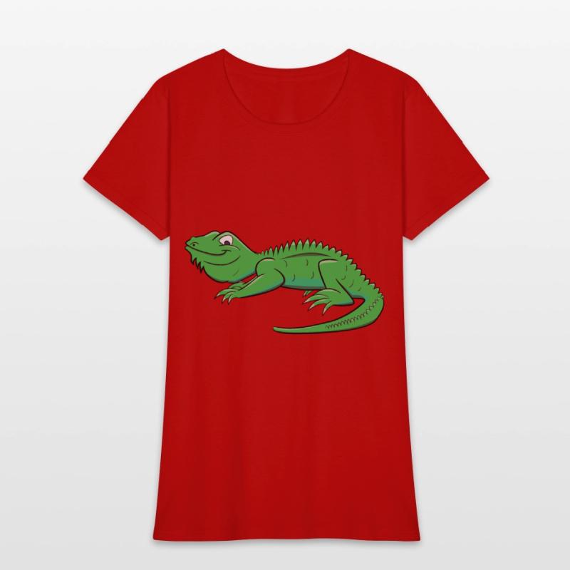 Cartoon Light Green Lizard