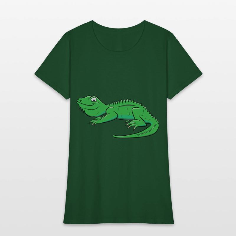 Cartoon Light Green Lizard