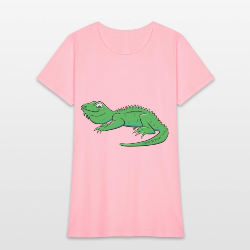Cartoon Light Green Lizard