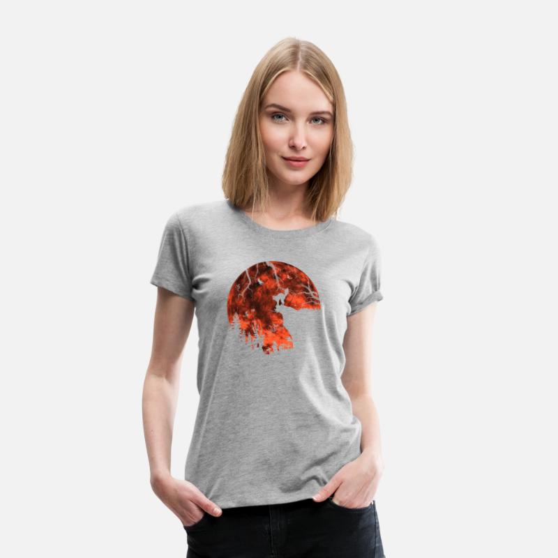 Cat Red Moon trick or treat Bats Forest Funny Hall