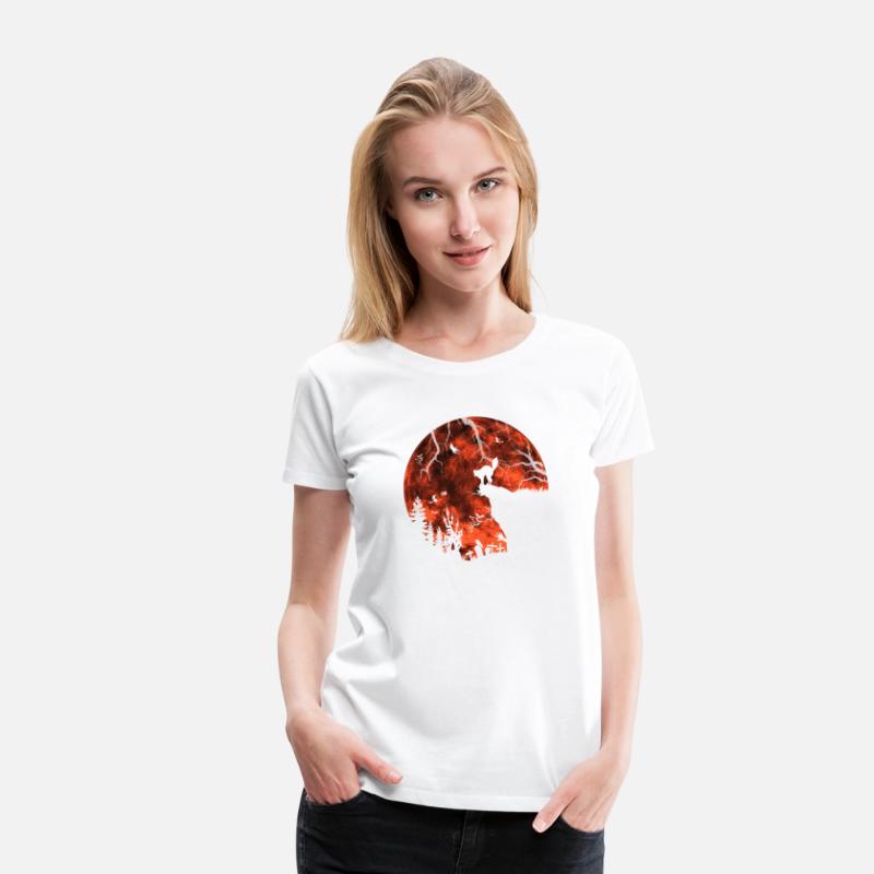 Cat Red Moon trick or treat Bats Forest Funny Hall