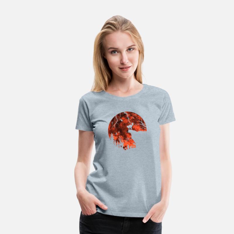 Cat Red Moon trick or treat Bats Forest Funny Hall