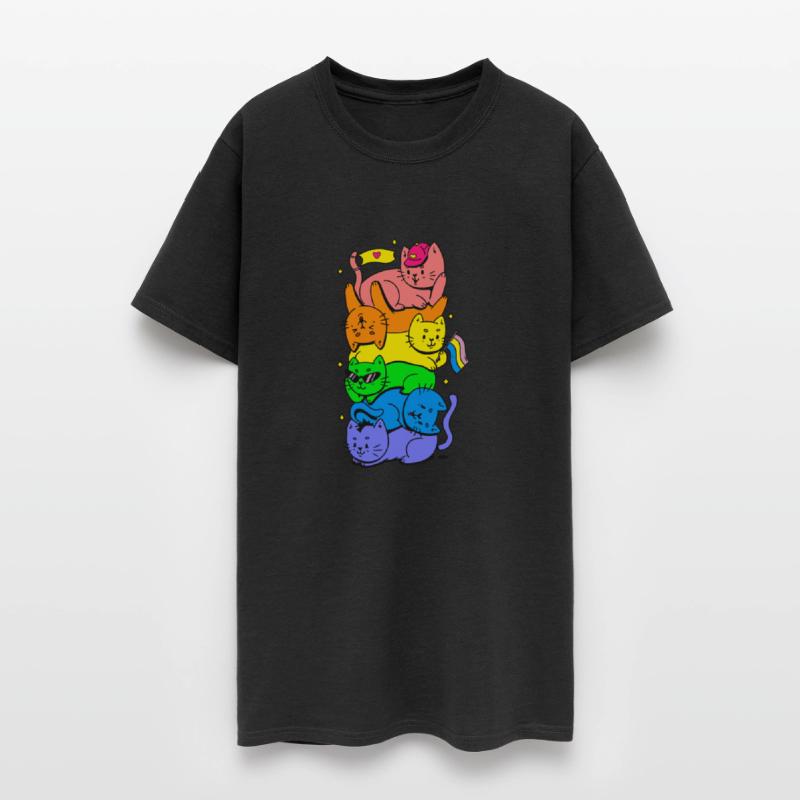 Cat Stack Rainbow Gay Pride Cute LGBT Animal Pet