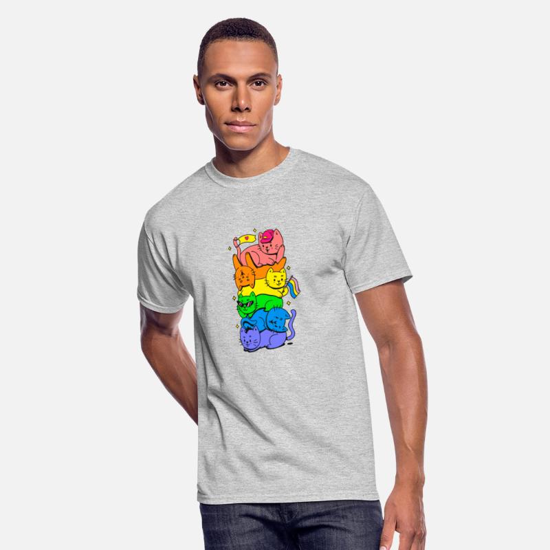 Cat Stack Rainbow Gay Pride Cute LGBT Animal Pet