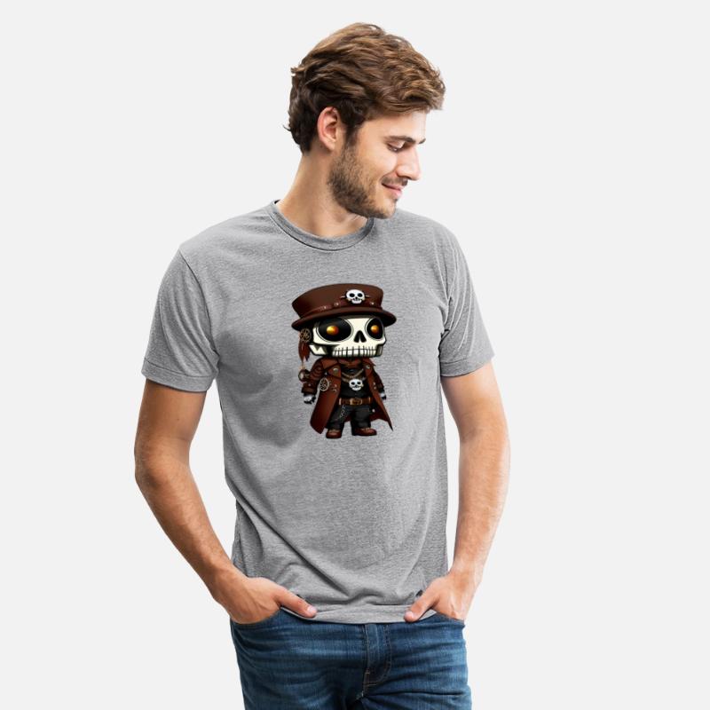 Chibi Bones: A Cute Steampunk Skeleton Design