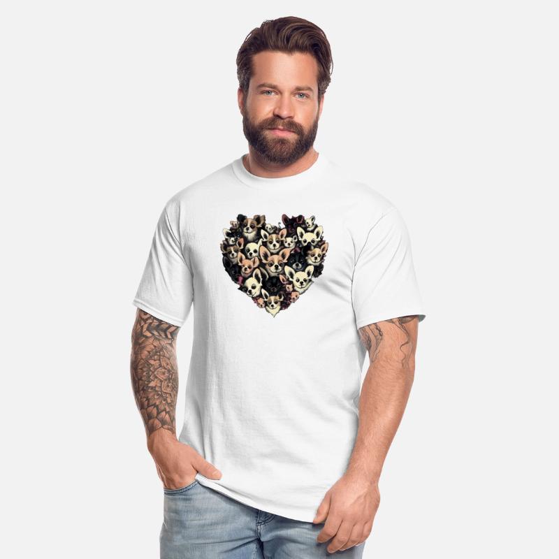 Chihuahua - Cute Dog Puppy Hearts Pink Girlie Rosa