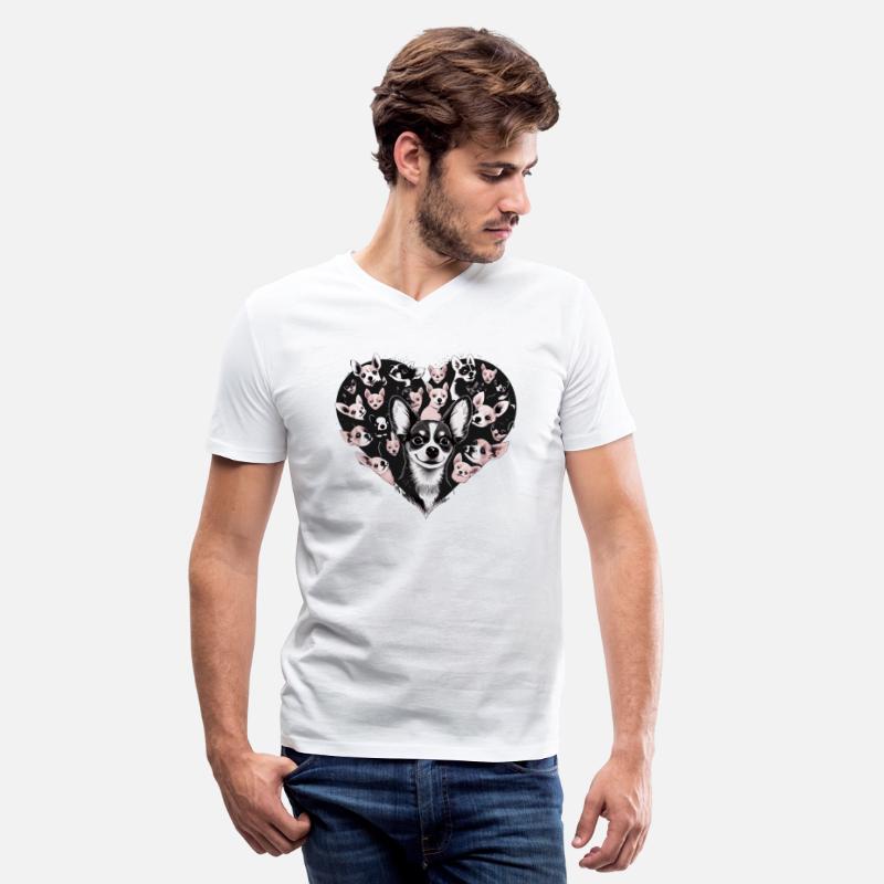 Chihuahua - Cute Dog Puppy Hearts Pink Girlie Rosa