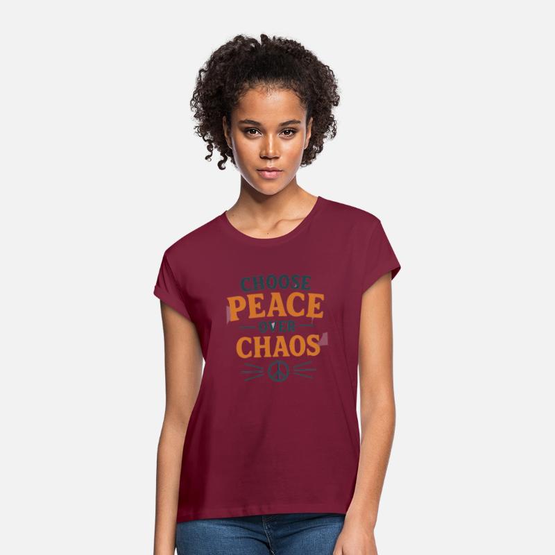 Choose Peace Not Chaos Quote Design
