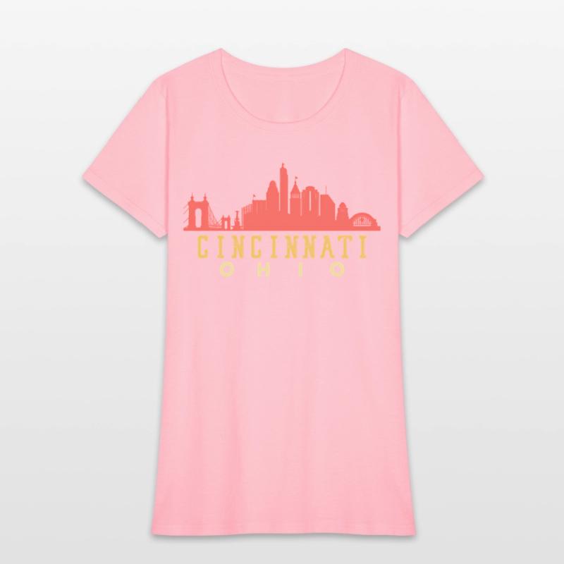 Cincinnati Ohio Downtown City yline 70S 80S