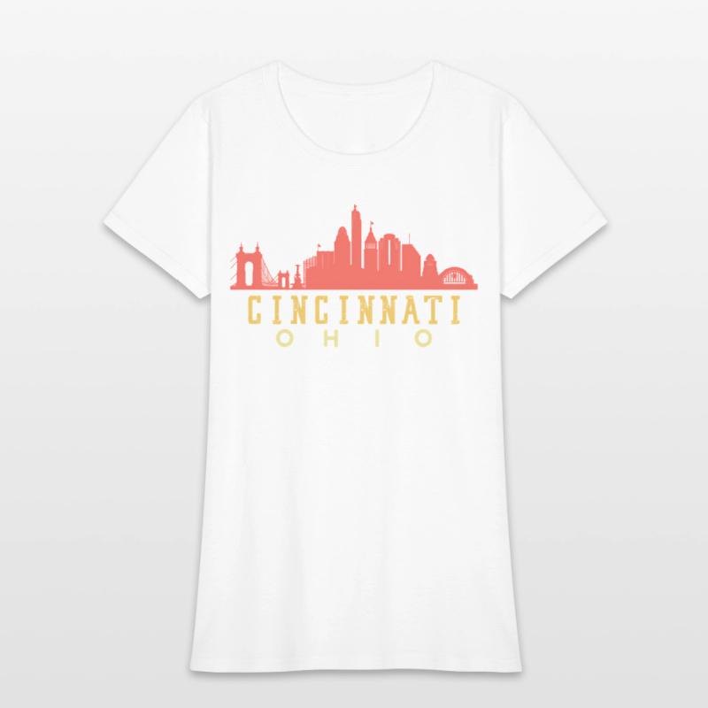 Cincinnati Ohio Downtown City yline 70S 80S