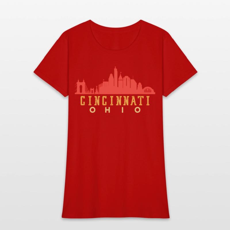 Cincinnati Ohio Downtown City yline 70S 80S