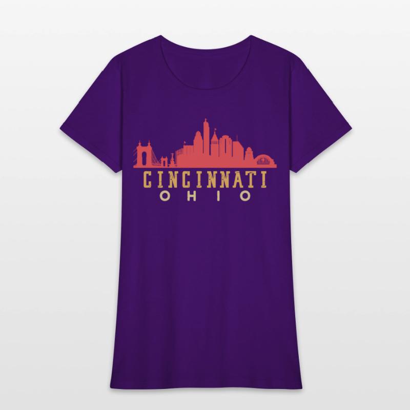 Cincinnati Ohio Downtown City yline 70S 80S