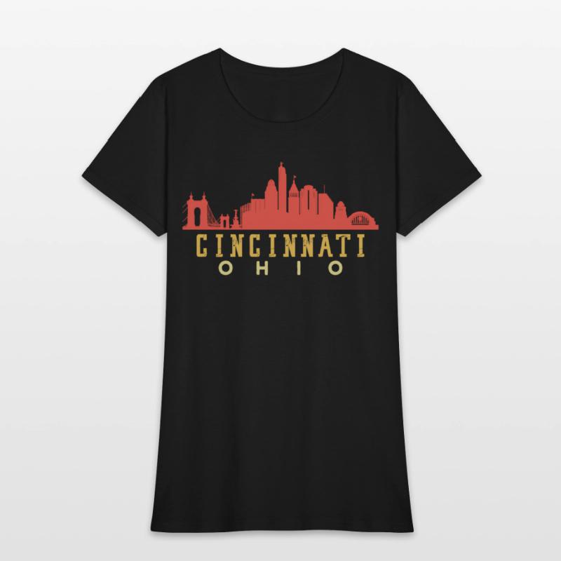 Cincinnati Ohio Downtown City yline 70S 80S