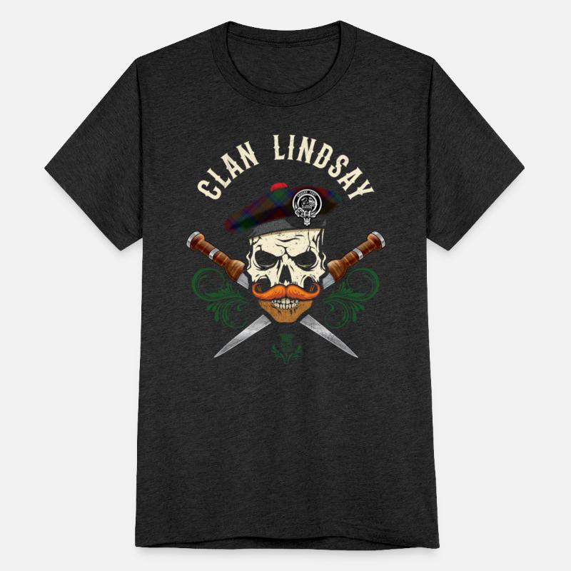 Clan Lindsay Scottish Skull Crest Badge Dirk