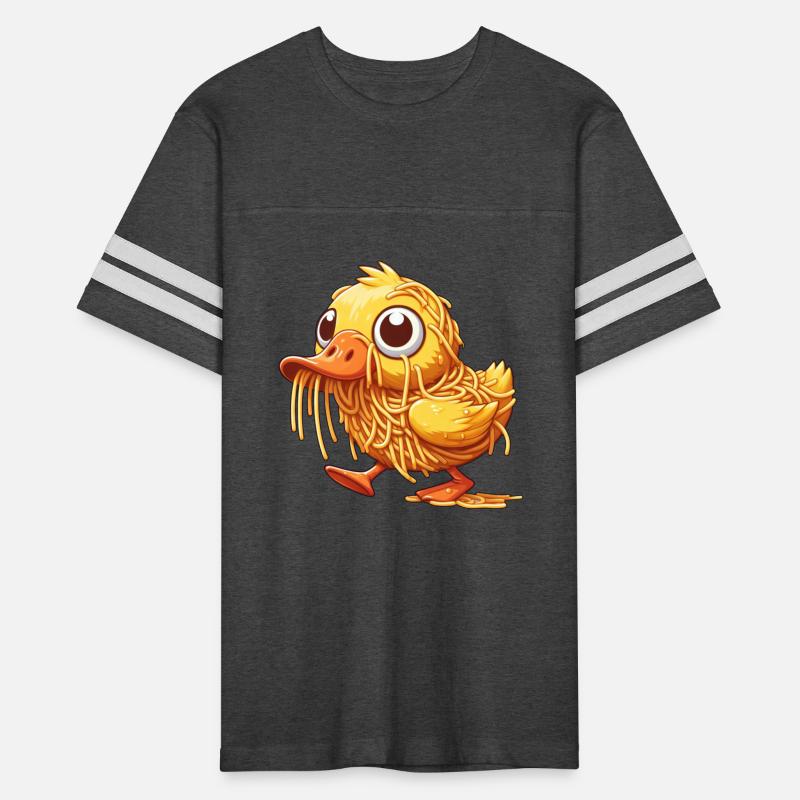 Clumsy Duck Cute with Spaghetti