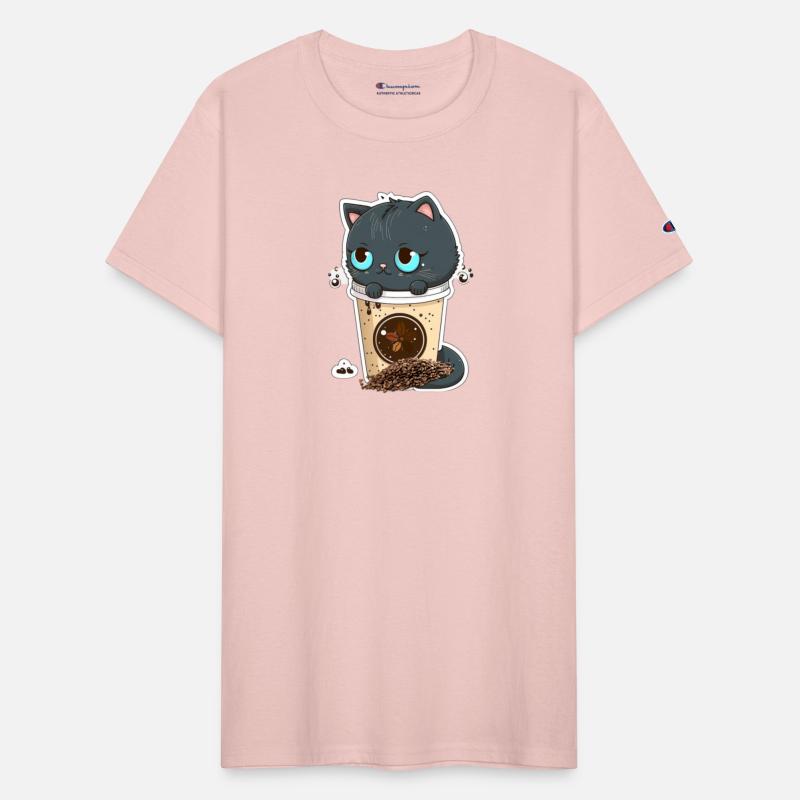 Coffee Obsessed Black Cat Beautiful Eyes