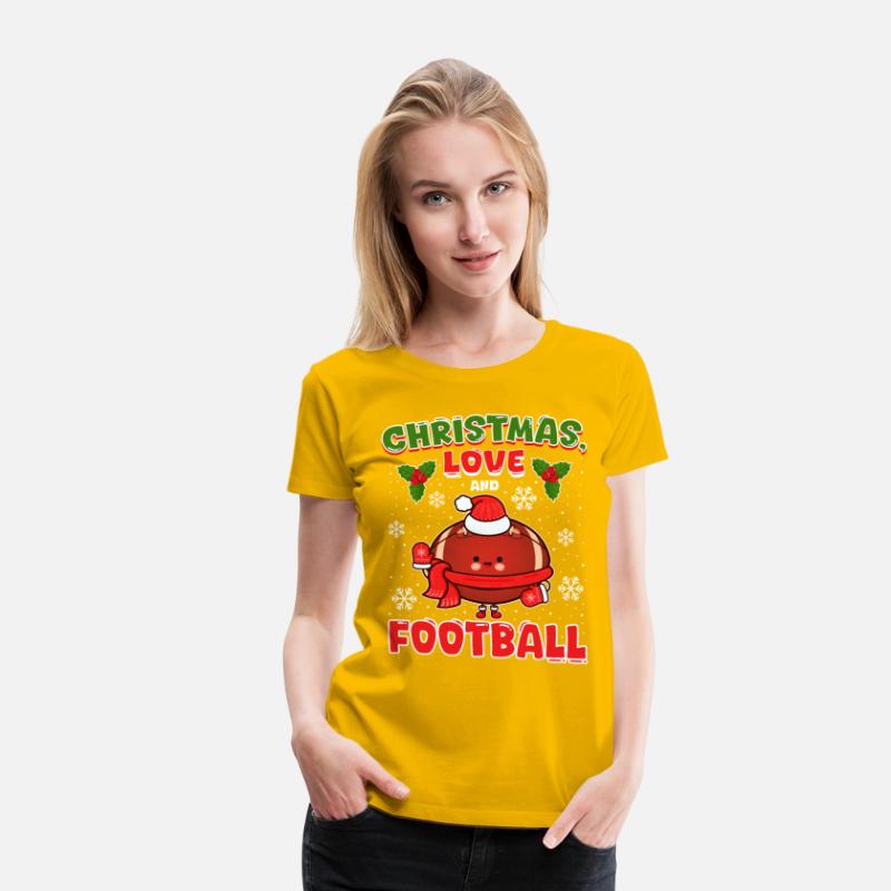College Football Player Team Outfit Christmas Love