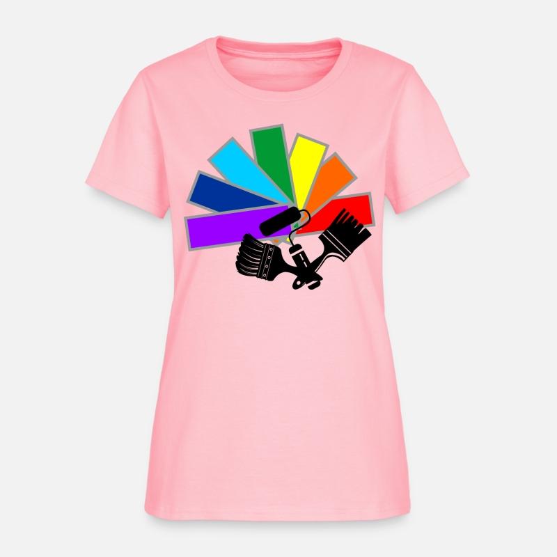 Color fan with shadow brushes and roller logo