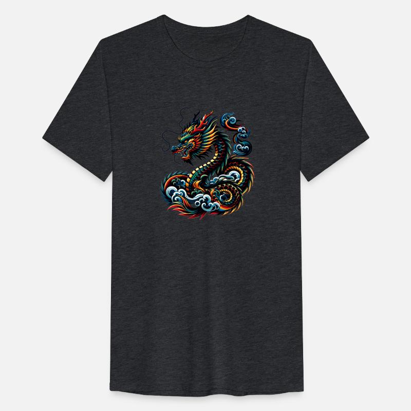 Colorful Dragon Zodiac Chinese Dragon Art