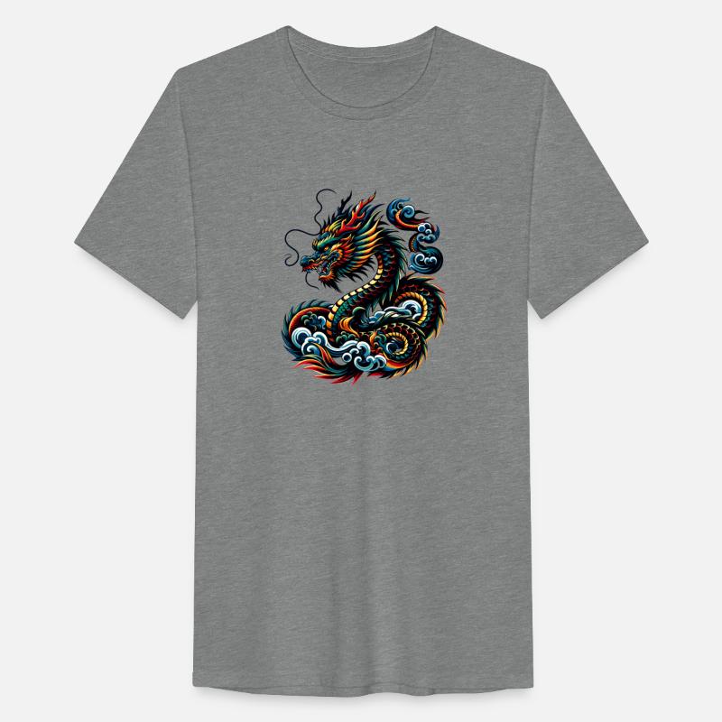 Colorful Dragon Zodiac Chinese Dragon Art