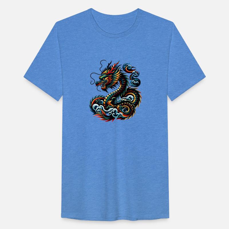 Colorful Dragon Zodiac Chinese Dragon Art