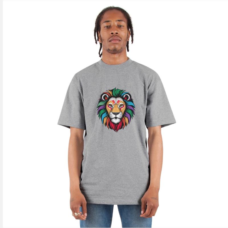 Colorful Lion Head Design