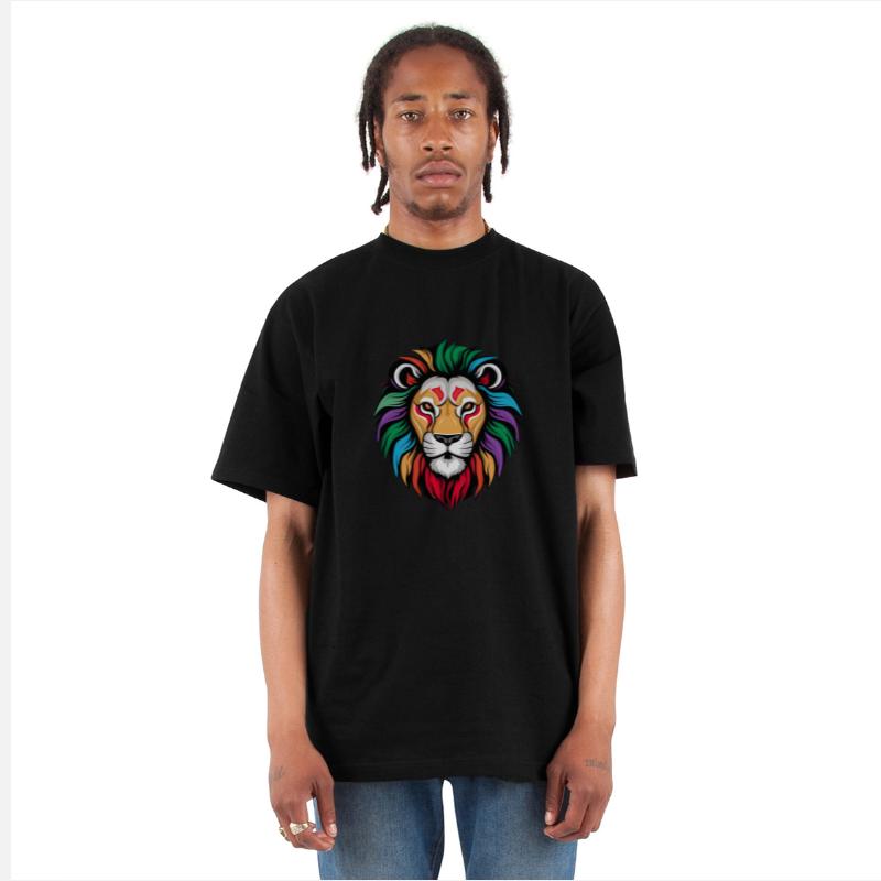Colorful Lion Head Design