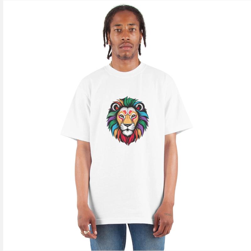 Colorful Lion Head Design