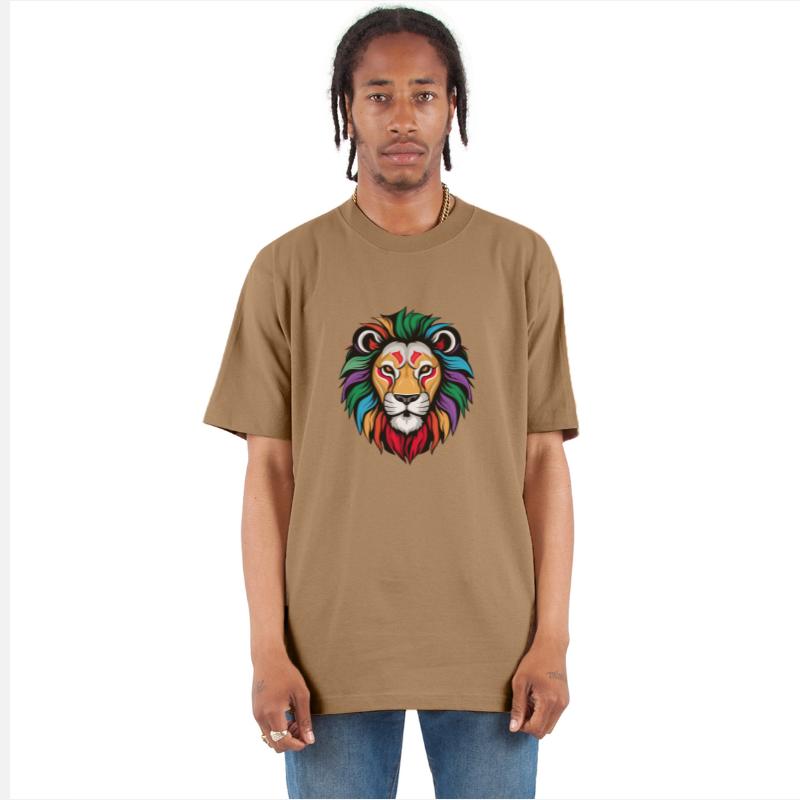 Colorful Lion Head Design