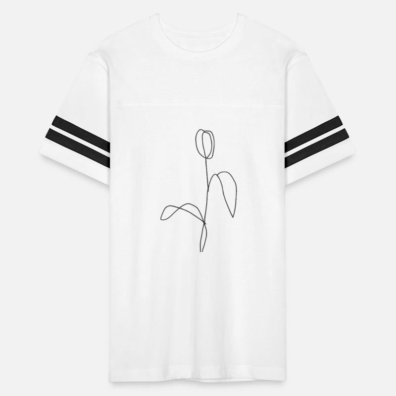 Continous one line tulip flower minimalist art