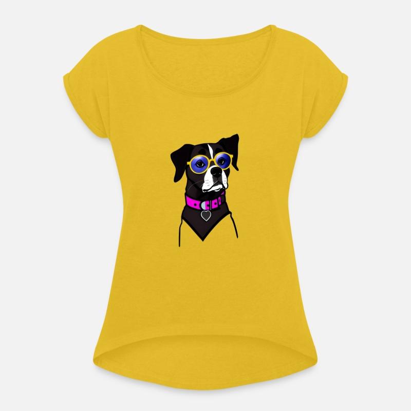 Cool dog with glasses