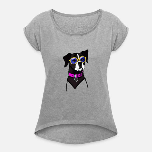 Cool dog with glasses