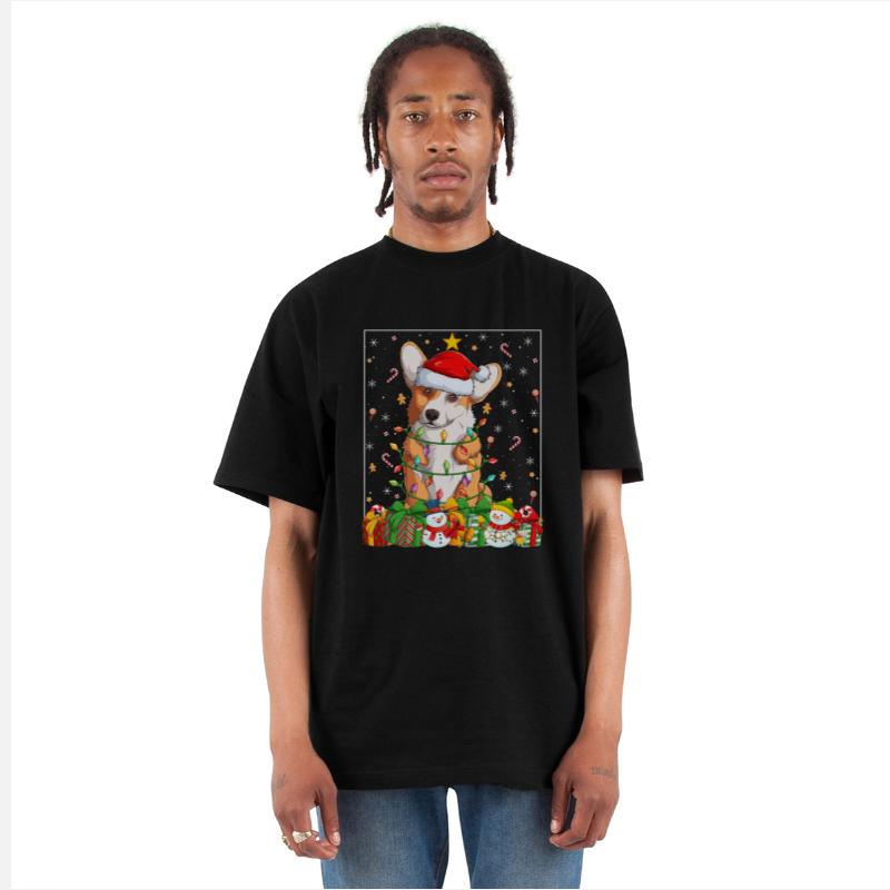 Corgi Dog Christmas Lights