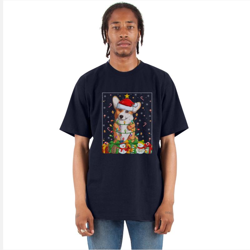 Corgi Dog Christmas Lights